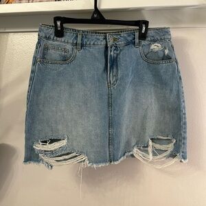 Denim Mini Skirt